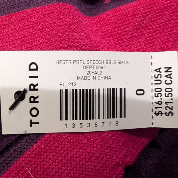 Torrid panties, Hipster Style, happy speech bubbles, 0x L/XL - Picture 9 of 9